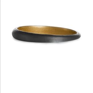 Alexis Bittar skinny tapered bangle in black!
